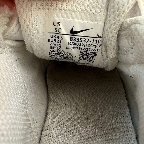 Nike Court Royale White Pink Blue 833537-110 Toddler Size 5C - Picture 5 of 8